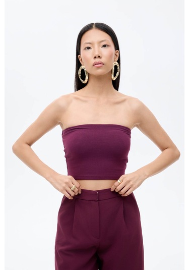 Quzu Bordo Kadın Bluz 23369 Bordo