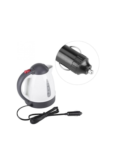 Yerli Üretim 12v 1 Lt Oto Su Isıtıcısı Araç İçi Su Isıtıcı Kettle