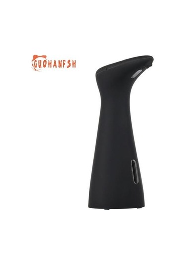 Siyah 200 ML Otomatik Dezenfektan Dispenseri, Büyük Kapasiteli, Eller Serbest, Elektrikli, Temassız Sensör, Sızdırmaz, Banyo Aksesuarları