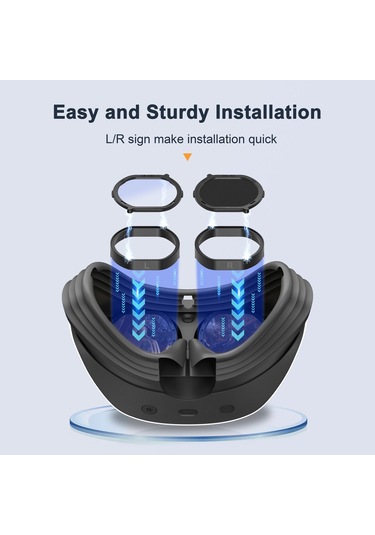 Devaso Hafif Lens Kapağı Aksesuarları Kiti İçin Ps Vr2 Kulaklık Çizilmez Halka Lens Koruyucu