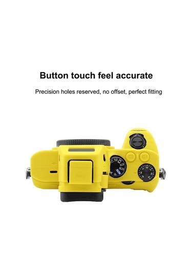 Sony Ilce-7mıı / 7smıı / 7rmıı Sarı İçin Puluz Yumuşak Silikon Koruyucu Kılıf Diğer