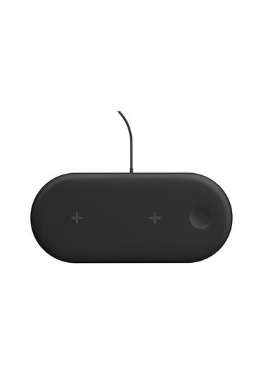 Yunboo Ojd-48 15w Hızlı Şarj 3'ü 1 Arada Kablosuz Şarj Cihazı - İos/android Telefon, Saat Ve Kulaklık Uyumlu - Siyah
