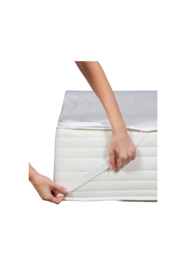 Divanev Tek Kişilik 90x190 Cm Alez Cm Sıvı Geçirmez Micro Çarşaf Yatak Koruyucu Alez Beyaz