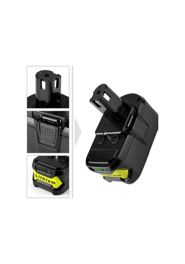Sones 2500mah 18v Lityum Pil Elektrikli Matkap İçin, Ryobı P108 / Bpl-1815 / Bpl-1820g / P102 / P103