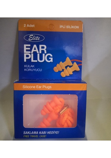 Ear Plug Silikon İpli Kulak Tıkacı Çok Renkli
