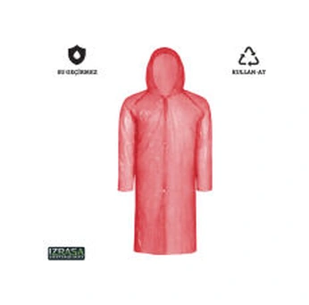 Izrasa Yps Pe 2 Mm Pardesü Tek Kullanımlık Yağmurluk K Şeffaf