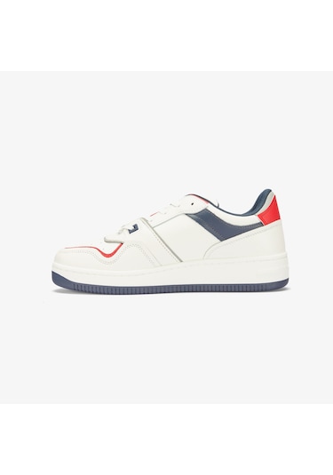 Tommy Jeans Retro Basket Erkek Kirmizi Sneaker Düz Em0em01463 Kırmızı