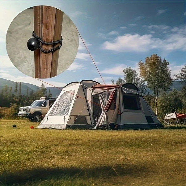 Xuweiwei 6lı Siyah Uv Dayanıklı Ağır Hizmet Bungee Kordonları Çadır Branda Treyler Bağlama Kayışı Diğer