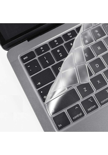 Macbook Pro 13 Inc 2020/2022 M1/m2 A2338 Uyumlu Türkçe Q Klavye Slim Silikon Klavye Koruyucu Kılıf Çok Renkli