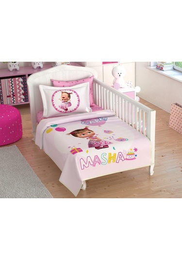 Taç Masha Cupca Bebek Pike Takımı
