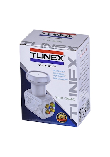 Tunex TNX-3540 4K Ultra HD Ku-Band Üniversal Dörtlü LNB