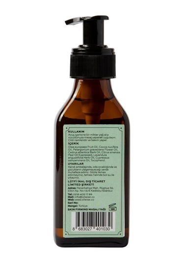 Oilwise Skin Firming Selülit Masaj Yağı 100 ML