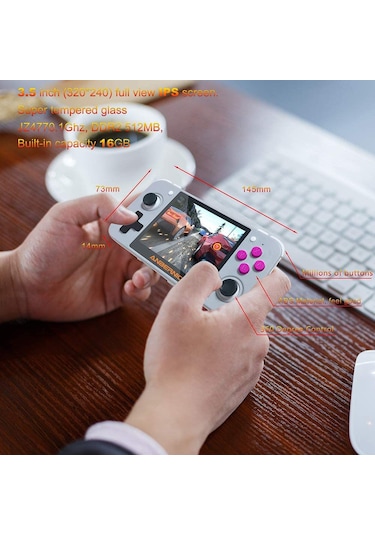 Anbernic Rg350 Ips Ekranlı Mini Retro Oyun Konsolu Atari