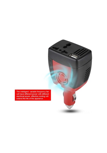 Moveevo 12v'den 220v'ye Araç Invertörü 75w - Usb İle Cep Telefonu, Dizüstü Bilgisayar Şarjı