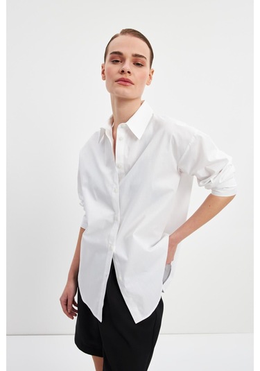 Stella Pulvis Beyaz Poplin Gömlek Beyaz