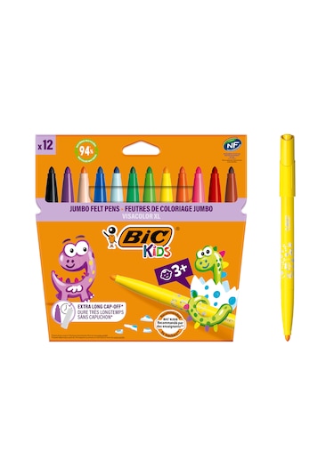 Bic Visa XL Jumbo Keçeli Boya Kalemi 12'li