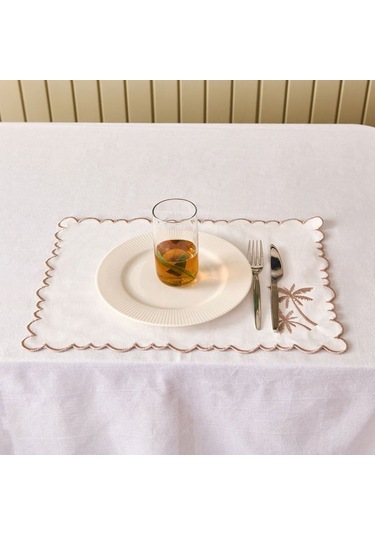 Evidea Soft Palm Amerikan Servis - Beyaz - 30x50 Cm Beyaz