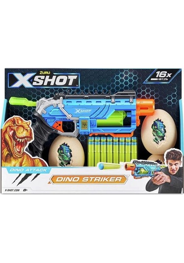 4860 X Shot Sünger Atan Dino Attack Striker Silah -sunman