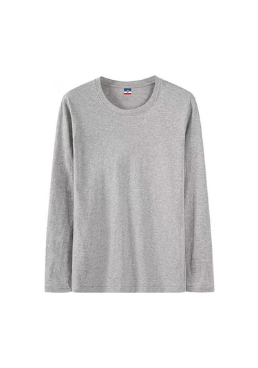 Muls Erkek Uzun Kollu Pamuk Tişört 4xl-5xl Sonbahar Giyim Hızlı Teslimathaki Haki