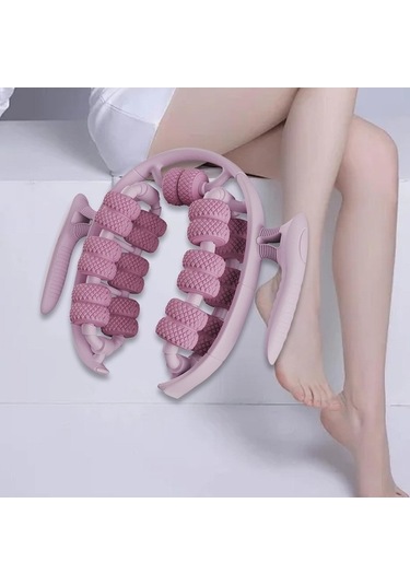 Besthome1 Pembe Suntek Kol Uyluk Vücut Geliştirme Masaj Rulosu Sporcu İçin Ergonomik Design Pembe