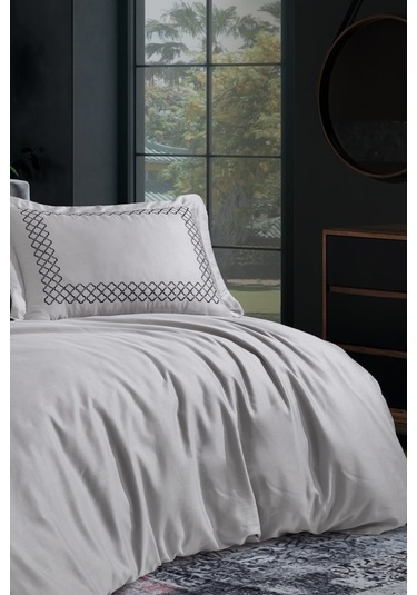 Nazik Home Dolce Gri-Antrasit Nevresim Takımı Çk