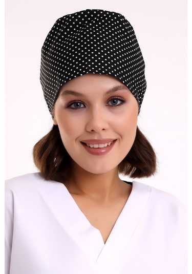 Puantiyeli Doktor Hemşire Aşçı Cerrahi Hastane Bonesi Bandana M479