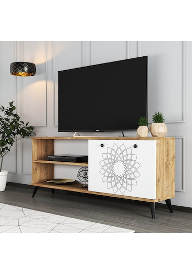 Moxen Mobilya TY4 Desenli Raflı Tv Ünitesi