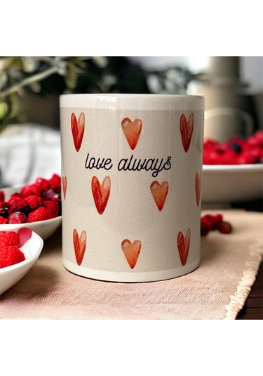 Kalpli Desen Baskılı Sublimasyon Kupa