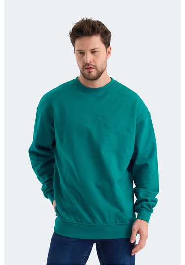 Slazenger Vadık 2li Set Erkek Haki - Petrol Sweatshirt Haki - Petrol