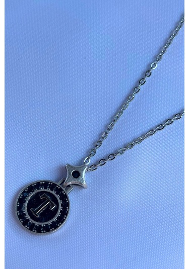 El İşçiliği Paslanmaz Çelik Zincir Erkek Kolye Metalik Gri