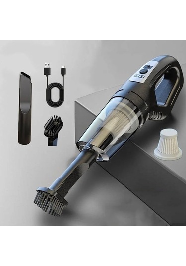 Wondernest Usb Taşınabilir Süpürge Şarj Jl Elektrikli El Araba Akülü 120w Wh Siyah