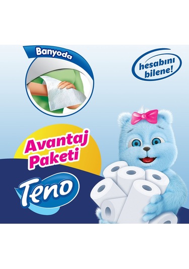 Teno Avantaj Paket Kağıt Havlu  4 x 12 Rulo