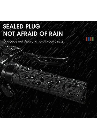 Monyee Mountain Bike Silikon El Tutucuları: Kaymazsız, Şok Emici, Kilitlebilir - Turuncu Çift, Bisiklet Aksesuarı Çok Renkli