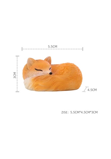 Suntek Bahçe Küçük Hayvan Figürü 5,5x4,5x3-cm-tilkiler