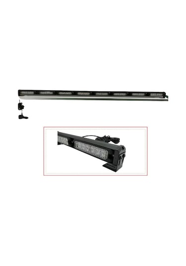 Demmon 10-30v Çakar Flaş Lamba Sarı 17 Fonksiyonlu 120 Cm