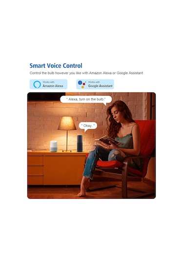 Vkemall Led Işık E14 Akıllı Ampul Led Akıllı Mum Ampul 5w Rgb+ww+cw Tuya Alexa Google Home Uzakta