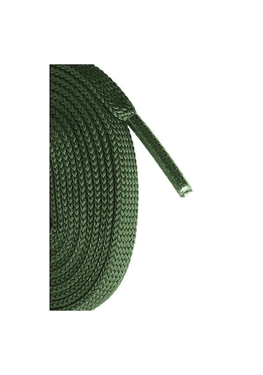 Haki Yeşil 1 Cm Kalınlığında 1 Çift Yassı Spor Ayakkabı Bağcığı Haki