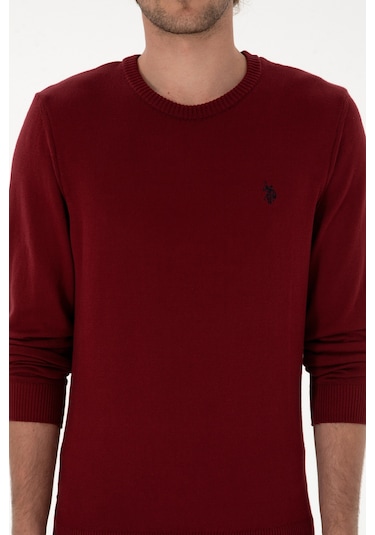 U.s. Polo Assn. Erkek Bordo Kazak /triko 50313713-vr014 Bordo