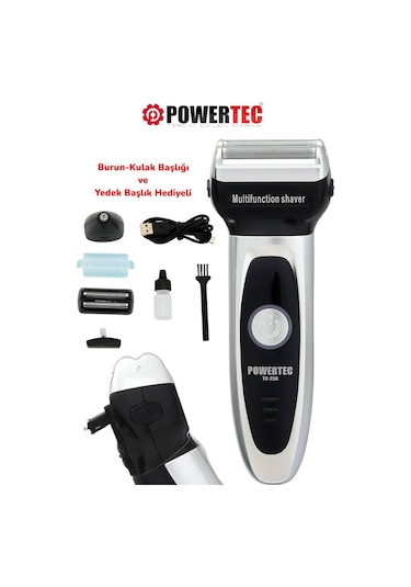 Powertec TR-250 Burun Kulak Kıl Tıraş Makinesi