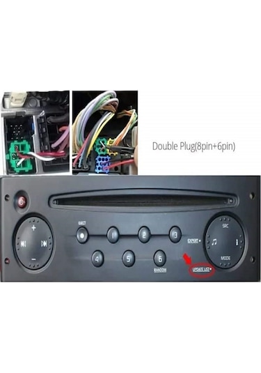 Megan Clio Kango 2 Cd Çalar Teyp için Aux Usb Bluetooth Mp3 Modül 50 Cm