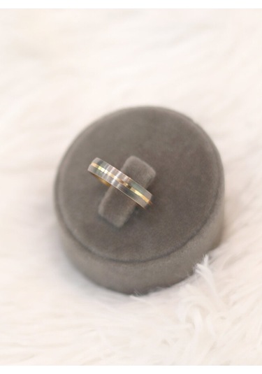 14 Ayar Altın Siyah Alyans Yüzük