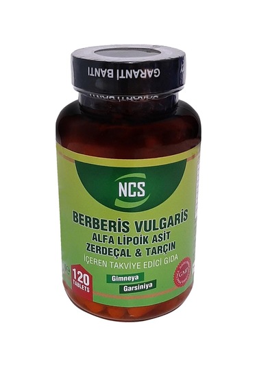 Ncs Berberis Vulgaris Alfa Lipoik Asit Tarçın Zerdeçal 120 Tablet