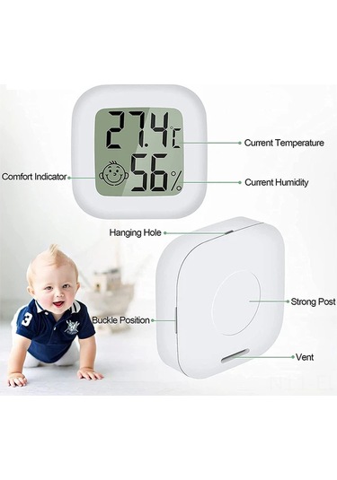 Xindoker Ev Ve Sürüngen İçin Beyaz Dijital Termometre-nemmetre, Yüksek Hassasiyetli Sıcaklık Ve Nem İzleyici 3 Adet Diğer Xindoker Ev Ve Sürüngen İçin Beyaz Dijital Termometre-nemmetre, Yüksek Hassasiyetli Sıcaklık Ve Nem İzleyici 3 Adet Diğer