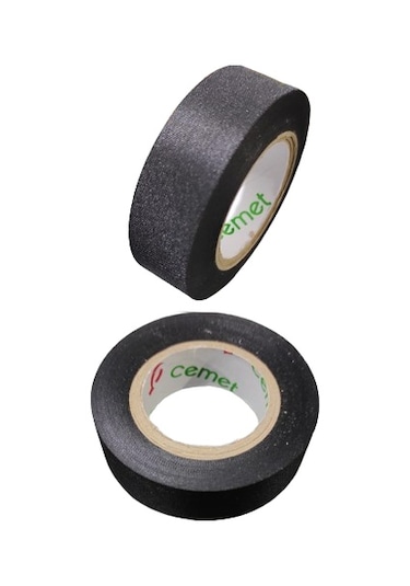 Tüysüz Bez Bant Elektrik Kablo Bandı 19 Mm X 15 Metre 5 Adet