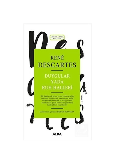 Duygular Ya Da Ruh Halleri - Descartes - Alfa Yayıncılık
