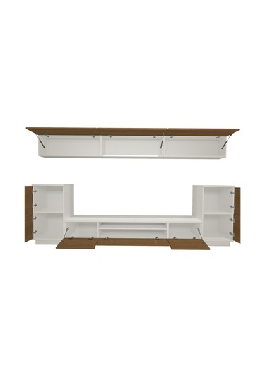 Decoraktiv Trendstyle 9s Slm Tv Ünitesi Tv Sehpası Beyaz - Ceviz