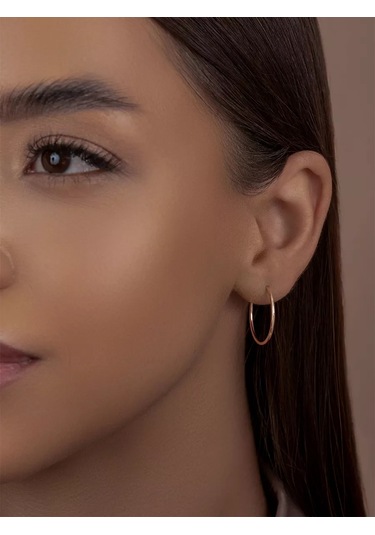 Veronika 925 Ayar Gümüş Klasik Balık Pabuç Küpeler 19467449 Altın