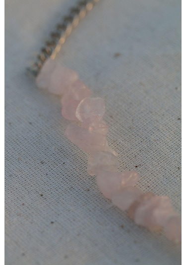 Pembe Kuvars Spiritüel Doğal  Taşı Tam Döngü Kolye Diğer