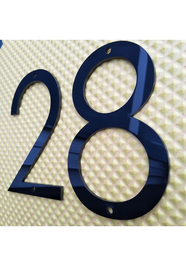 Tenfowee 5 İnç Paslanmaz Çelik 3d Ev Numara Sayı 3 - Siyah Kaplama, Hava Ve Isı Dayanıklı Modern Ev İmzası