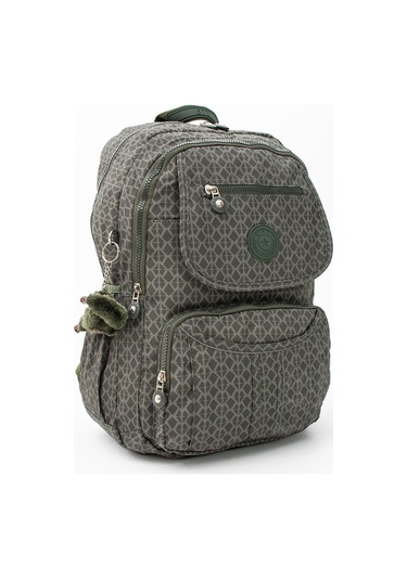 Ultra Hafif Çok Cepli Su Geçirmez Sırt Çantası Unisex Desenli Siyah Model: 571-2e - Siyah